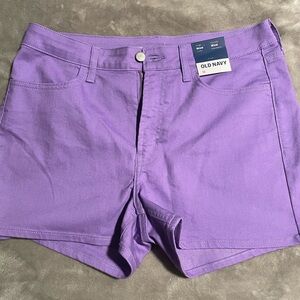 Old Navy Women's Vibrant Purple Jean Shorts